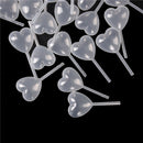 50pcs New Heart Shaped Squeeze Transfer Oils Liquid Pipettes Eye Dropper 4ML â„–[
