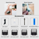 Professional Cordless Hair Clipper Beard Shaver Hair Cutting Kit Ceramic Head