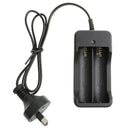 3.7V Lithium Battery Charger for 18650 16340 14500 AU Plug with Flashlight
