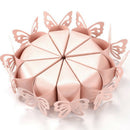 50 Pcs Butterfly Favor Gift Candy Boxes Cake Style for Wedding Party Baby S S1G2