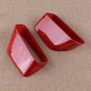 4pcs Red Rearview Mirror Base Scarf Cover Trim Strip fit for Jeep Renegade 15-18