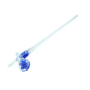 1x Glass Dip Nib Ink Fountain Pen Signature Pen Writing Elegant Novelty Blue
