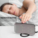Digital alarm clock - stylish led clock with the USB port, a huge display,  W1V7
