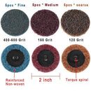 60 in 1 Sand Disc Set with 2 Inches Quick Change Disc 1/4 Inch Tray Bracket