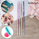 4Pc/Set Nail Art Liner Mixed Color Stripes Liner Drawing Brush Grid Painting OZ