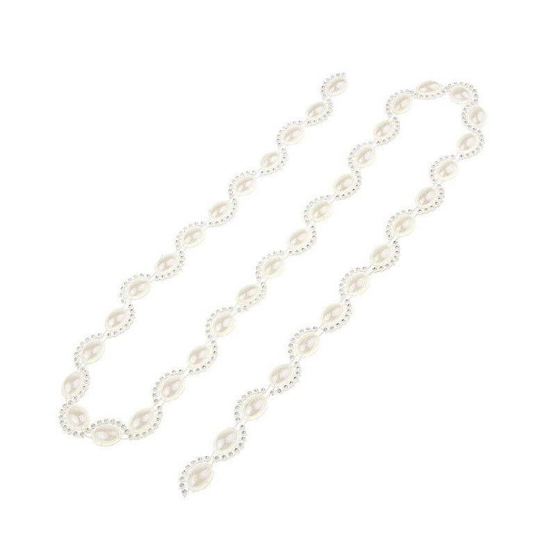 1 Yard Crystal Rhinestone Close Chain Trim for Bridal Wedding