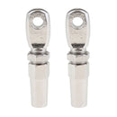 2X 316 Marine Grade Stainless Steel Swageless Eye