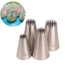 4PCs Large Icing Piping Nozzles Cake Baking Cookie Cupcake Piping Nozzle DeSEAU