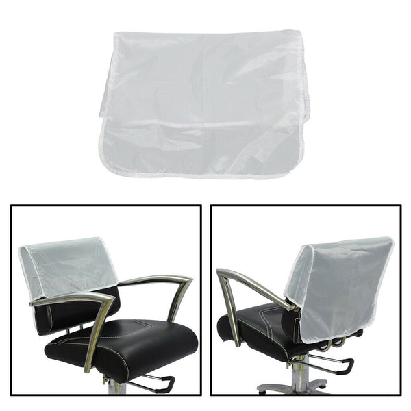 Salon Hairdressing Barber Chair Back Cover Hair Beauty PVC Protective White