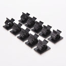 10x Cable Clips Adhesive Cord Management Organizer Wire Holder Clamp Black l Hc