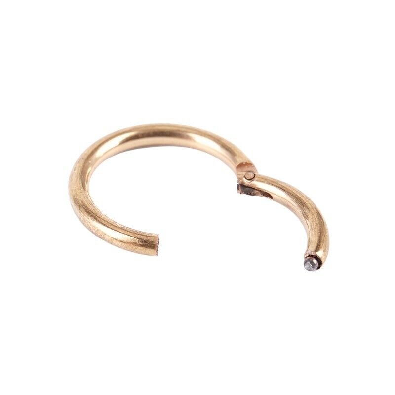 1.2mm Titanium steel Clicker Septum Segment Lip Nose Ear Hoop Body Piercing