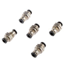 10x Tube OD 6mm 1/4 Bulkhead Union Connector Pneumatic Fittings  Seal