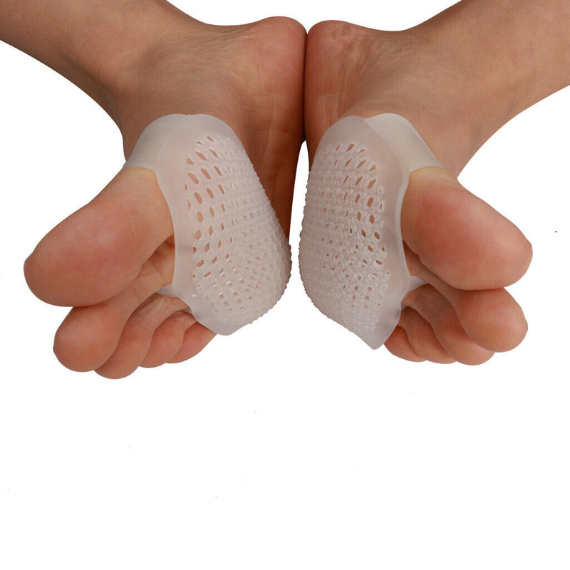 1 Pair Open-toed Forefoot Cushions Toe Separators Metatarsal Pad Pain Relief