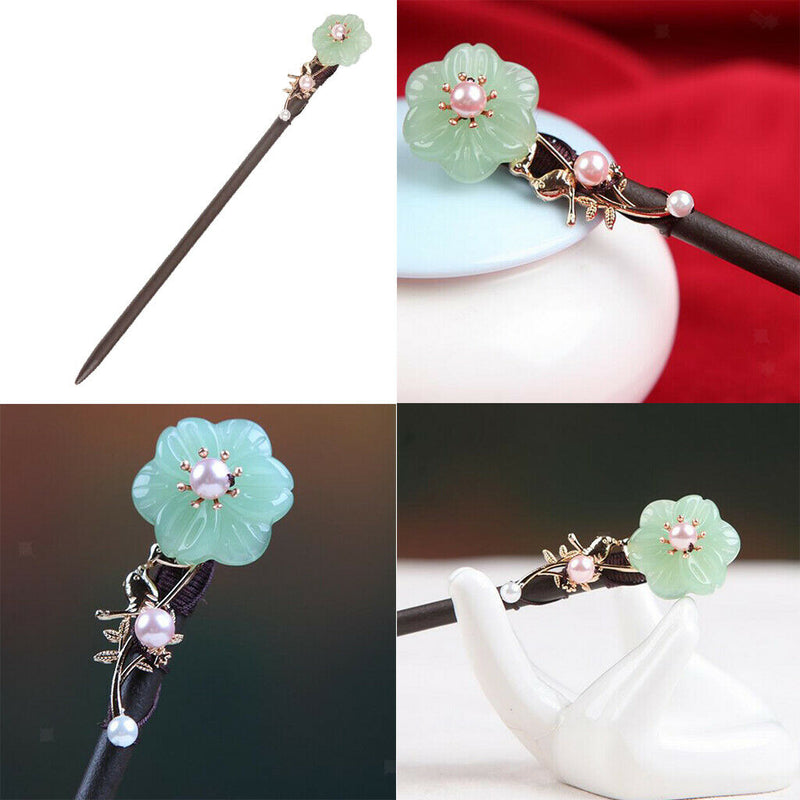 Chinese Style Traditional Handmade Natural Wooden Hairpin