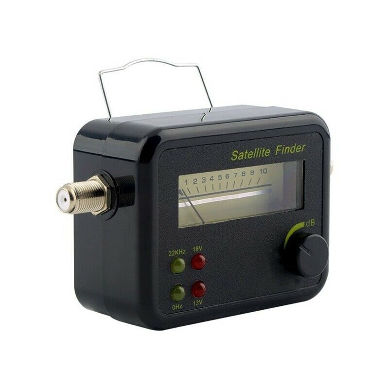 Plastic Black Mini Digital Lcd Display Satellite Signal Finder Meter Tester R4A9