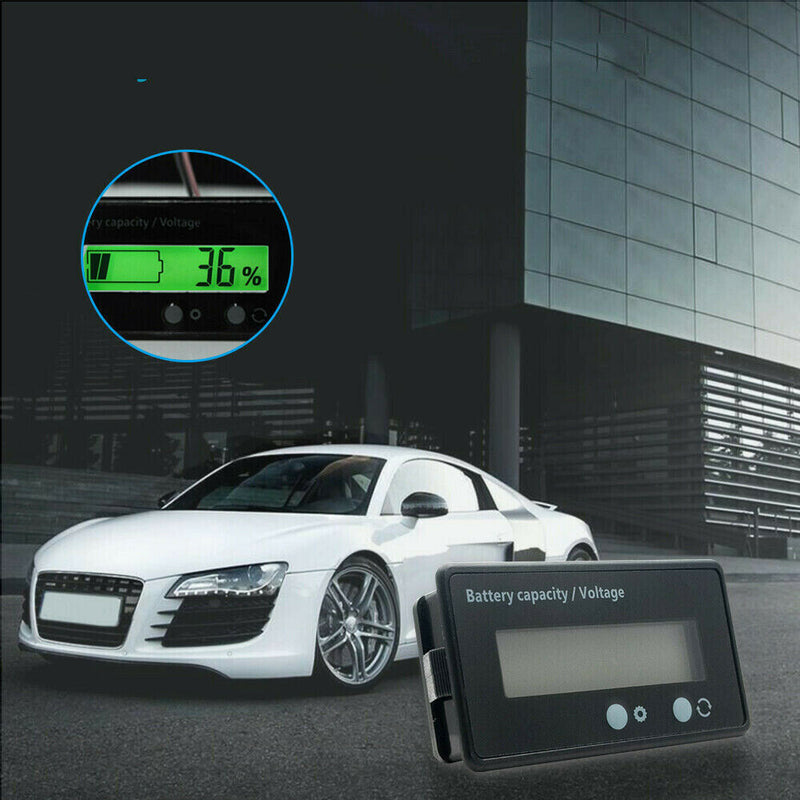 12V 24V / 48V Battery Status Charge LCD Digital Indicator Monitor Meter Gauge