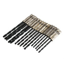 15 pcs High Speed Steel Titanium Coated Drill Bits Set 3 4 5 mm Hex Shank