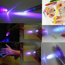 New 1pc Invisible Ink Spy Pen Built in UV Light Magic Marker Secret Message