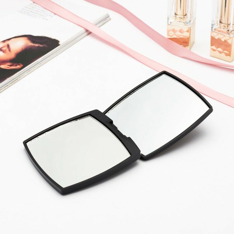 Mini Mirror Square Shape Girl Mini Double Sided Portable Mirror Pocket Make R5K8