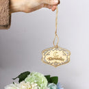 Retro Wood Eid Mubarak Hanging Ornament Muslim Ramadan Decor Pendant U8J0