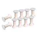 10 Pieces Natural Wooden Empty Thread Spools Bobbins DIY Sewing Notions Tools