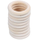 Natural wooden rings, diameter 50mm A5G2