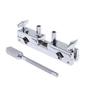 Professional Metal Cowbell Clamp Bracket Rod Set for Drummer Students Adults,