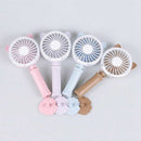 Colorful Mini Usb Night Light Rechargeable Air Cooling Fan Desk Cat Shape F N3P9