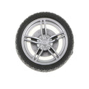 4 Pieces 40mm Wheel Rims Rubber Tyres for RC Drift Car DIY Kits Replacement