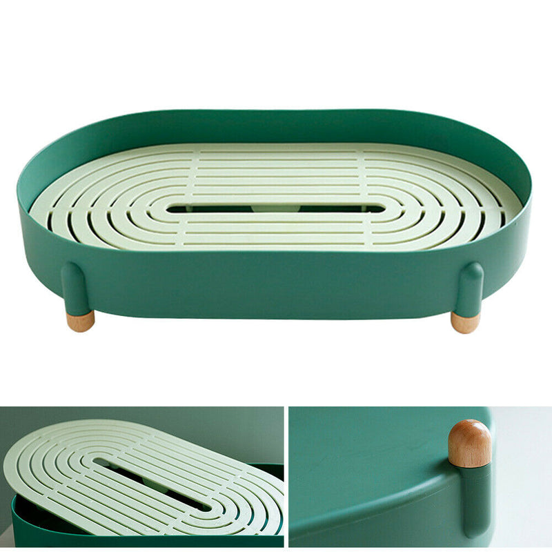 Nordic Tea Cup Plate Drain Tray Kitchen Tools Holder Organizer Vegetable Fruit
