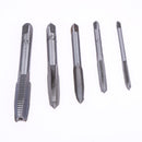 6pc 3F Hand Screw Thread Metric Plug Tap Set M3 M4 M5 M6 M8+1/16-1/4" Tap Wrench