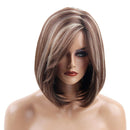 12 Inch Short Straight Syntheyic Hair Full Wigs for Women Natural Looking