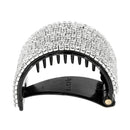 2 Pieces Blingbling Rhinestone Hair Grip Clip Crystal Cuff