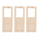 3 Pieces Multi-Functional Cedar Gable Vent, Ventilation Louvers Cedar Sauna