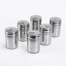 6 Pcs BBQ Grilling Spice Jar Condiment Container Bottle With Storage Bag