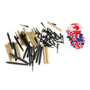 14 Grams Soft Tip Dart Set with 4 Styles Dart Flights and Extra 36 Plastic Soft