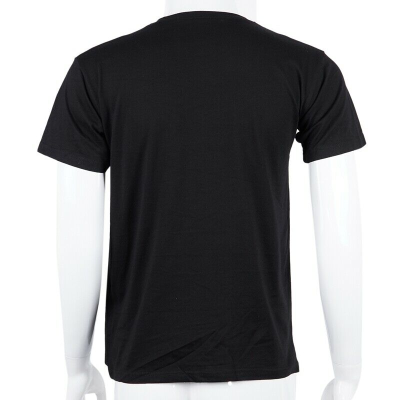 Men Sound Activated Led T-Shirt Light Up Flashing Rock Disco Equalizer Shor Z9J8