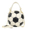 Round Shoulder Bag Women Totes Chain Messenger Handbag (Football White)