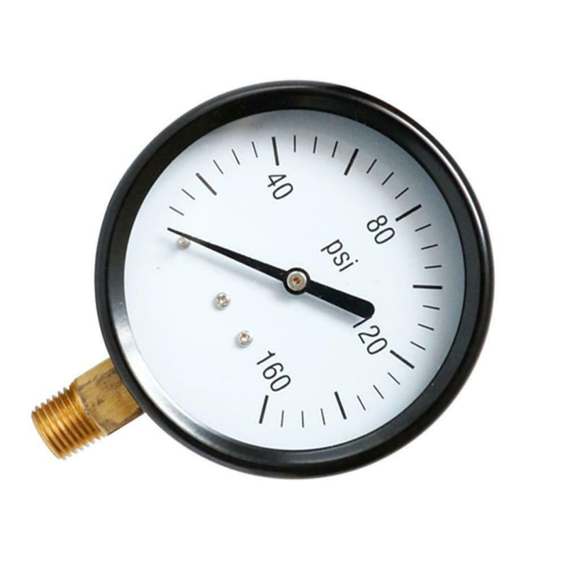 Portable 1/4 NPT Dial Digital Pneumatic Hydraulic 0-160 PSI Pressure Gauge