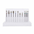 12pcs Diamond Burr Electric Nail Art Machine 3/32 inch Drill Bit Sets for M