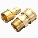 2pairs Solid Release Coupler Adapter 3/8" M22