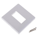 Screwless Wall Plate Outlet Cover 1 Gang Standard Size Compatible Switch etc