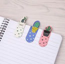 3Pcs /Set Fresh Cute Cactus Magnetic Bookmarks Stationery Office School Supply