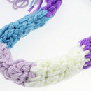 Baby Boys Girls Photography Clothing Colorful Flower Knitted Long-Tail Hat