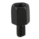 2 PCS motorcycle MIRROR ADAPTORS CONVERTS CLOCKWISE 8MM TO 10MM BLACK