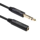 6.35 Headphone Extension Cable TRS 1/4" Male to Female Cord Stereo New 10ft