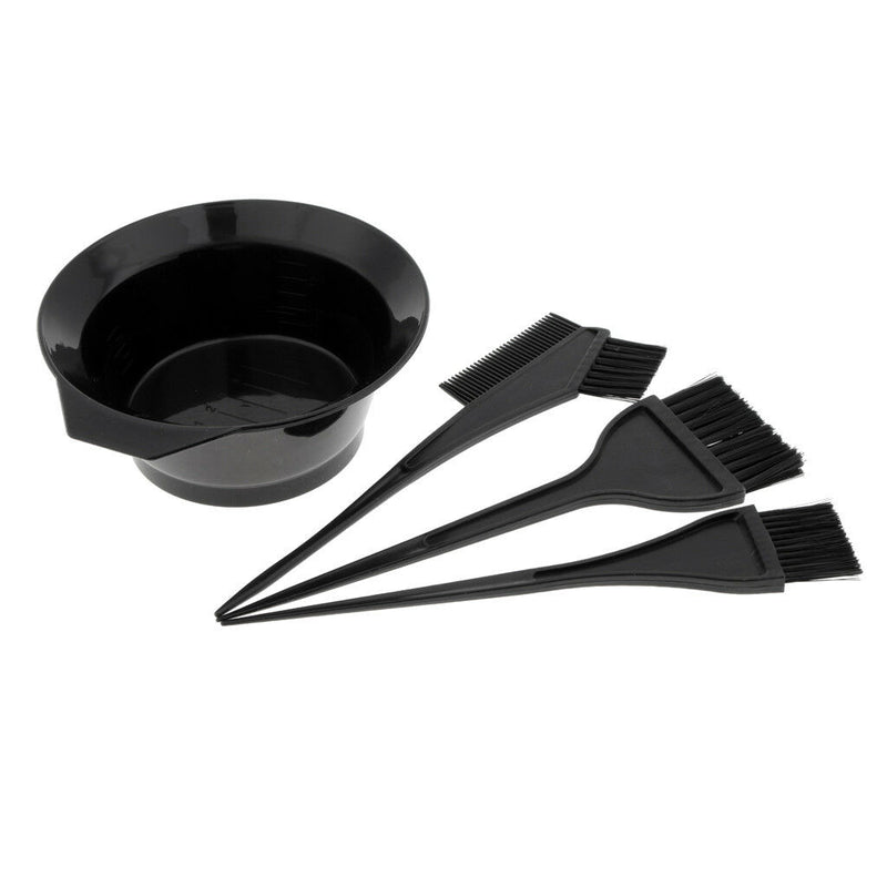 Pro 4pcs Salon Hair Dye Set Kit Hair Color Brush Comb Mixing Bowl Tint Tool