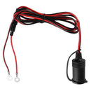 12-24V Car Motorcycle Truck Cigarette Lighter Socket with 10A Fuse+Cable