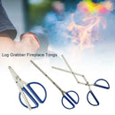 Log Grabber Fireplace Tongs Wood Fired Oven Tool Grill Camping Fire Pit Tool