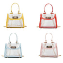 Korean Children'S Bag Spring And Summer New Shoulder Bag Hit Color Transpar